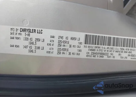 2008 Dodge Grand Caravan Sxt z USA, uszkodzony, nr VIN 2D8HN54P08R802222